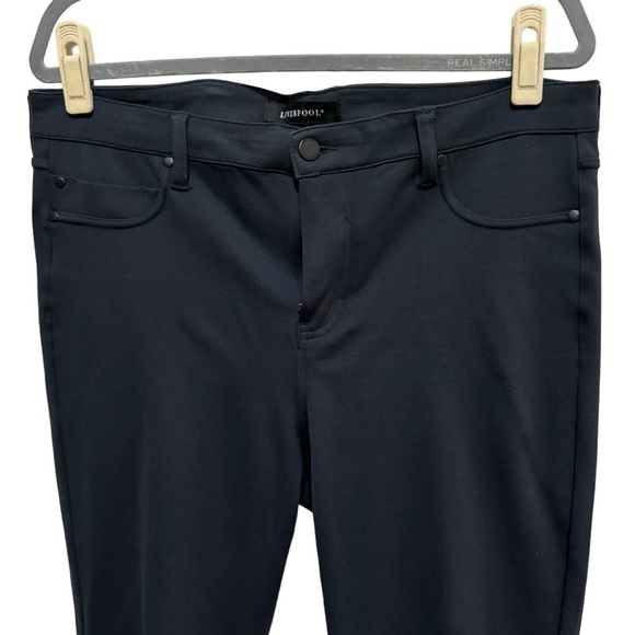 Liverpool - Ponte Stretch button / zip skinny Pants - Size 14P (32) Dark Blue - Picture 2 of 7